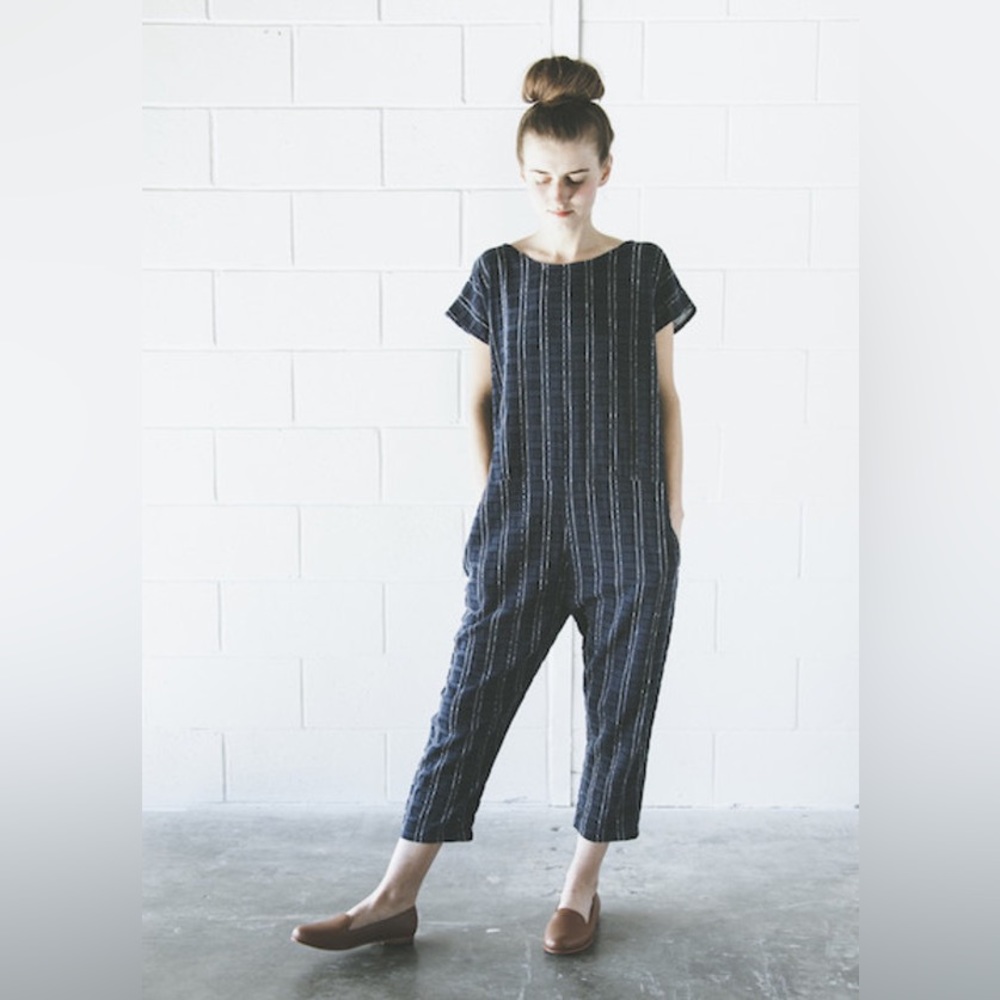 Ace & Jig turnaround navy jumpsuit in Eclipse XS